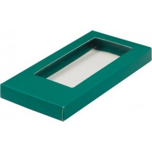 Упаковка для шоколадной плитки зеленая матовая 160*80*17 мм 060709