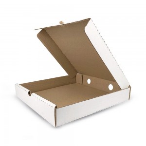 Коробка для пиццы белая картон 1 шт 340*340*40 мм Россия 22-2055