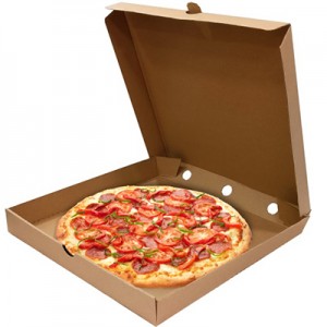 Коробка для пиццы крафт картон 1 шт 450*450*40 мм Россия 22-2054