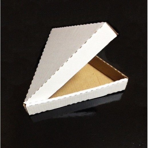 Коробка для пиццы треугольная белая картон 1 шт 260*260*260*40 мм Россия 22-2091