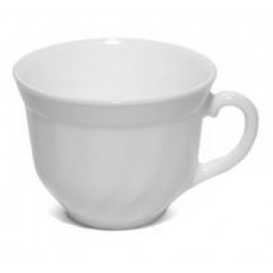 Чашка чайная Трианон белая стеклокерамика 1 шт 280 мл Франция 67530/D6922