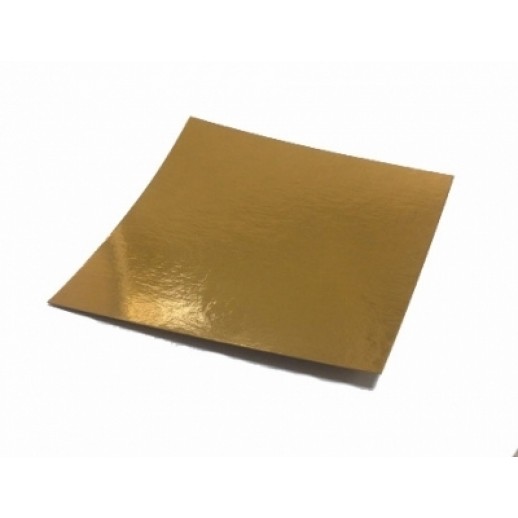 Подложка золото/картон квадрат 200*200 0,8 мм