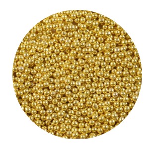 Шарики сахарные золотые 7 мм 100 гр 33114
