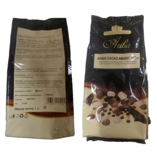 Какао-порошок Ariba Cacao Amaro 22/24% 1 шт 1 кг Италия 71148