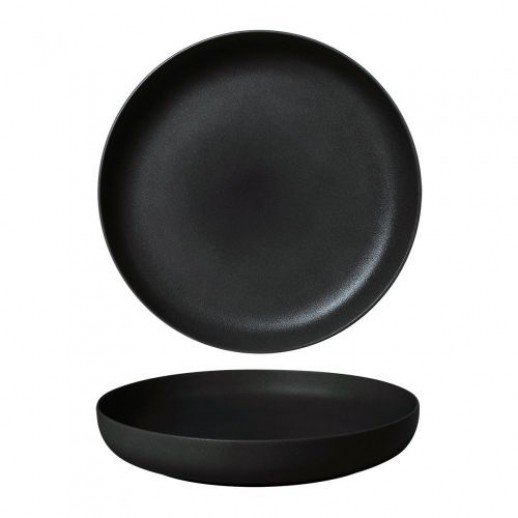 Тарелка с бортом PL NOBLE Fine Plus-Black Sand фарфор 1 шт 23 см Китай 81222209