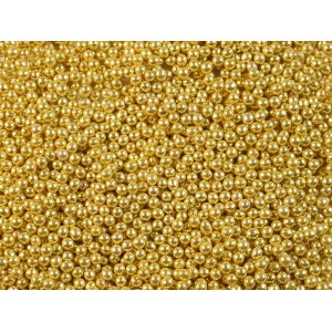 Шарики сахарные золотые 5 мм 100 гр 33111
