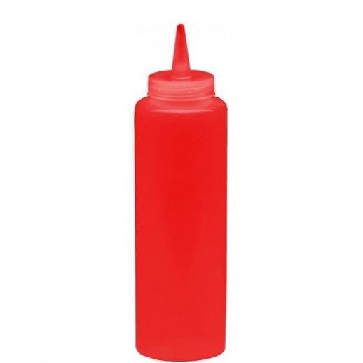 Соусник красный пластик 1 шт 375 гр 17403