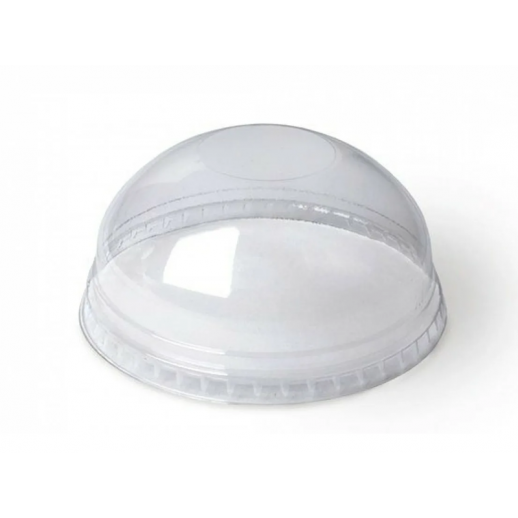 Крышка для стакана купольная без отверстия одноразовая 50 шт 95 мм PET 3476202