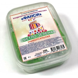Мастика универсальная сахарная светло-зеленая ФАНСИ 1 шт 0,25 кг Россия 213175