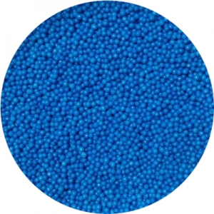 Посыпка сахарная шарики синие 1 мм 100 гр 19947