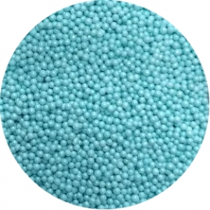 Посыпка сахарная шарики голубые перламутр 2 мм 100 гр 20134