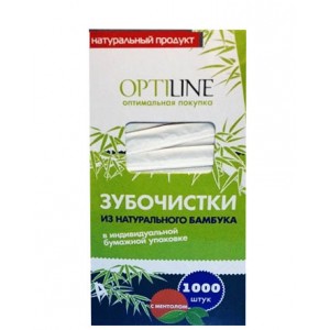Зубочистки с ментолом в индивид упаковке Optiline 1000 шт 10-0157