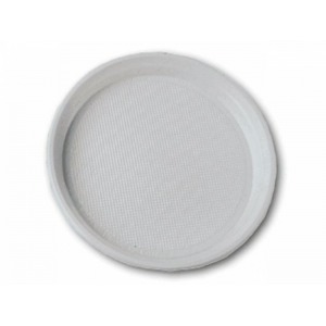 Тарелка одноразовая круглая белая пластик 100 шт 205 мм Россия 19-3200