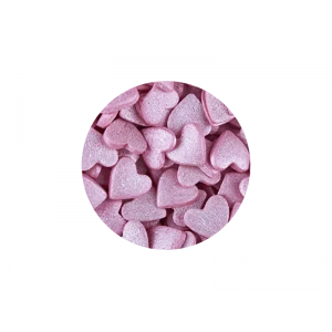 Посыпка Сердечки розовые перламутровые 100 гр 20387