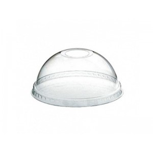 Крышка для стакана купольная с отверстием одноразовая 50 шт 92 мм PET 3476102