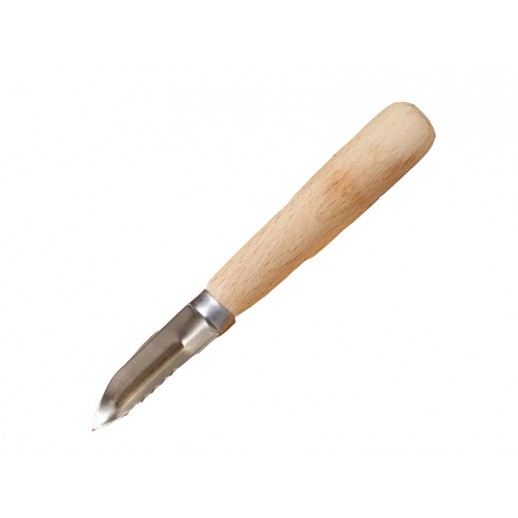 Овощечистка с деревянной ручкой 1 шт 145 мм 62185