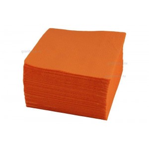 Салфетка бумажная оранжевая 100 шт 462943