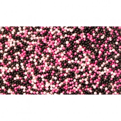 Посыпка сахарная шарики роз/белые/черн 100 гр 74076