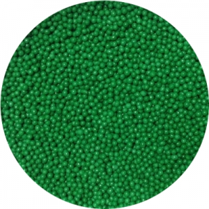 Посыпка сахарная шарики зеленые 1 мм 100 гр 19886