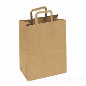 Упаковка пакет с плоскими ручками ECO CarrBAG крафт 1 шт 240*140*280 мм 108-033