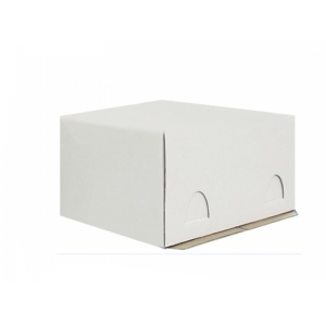 Короб картонный Pasticciere белый хром-эрзац 280*280*140 мм ЕВ140ХЭ