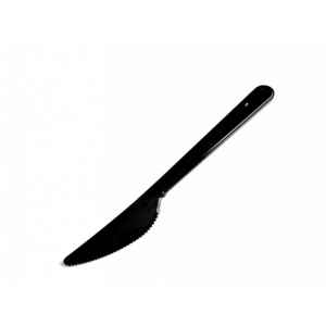 Нож одноразовый Премиум черный пластик 50 шт/уп 180 мм Россия 196515
