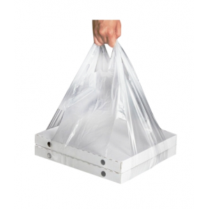 Пакет-майка под коробку для пиццы 100 шт 30-38 мм 21-0350
