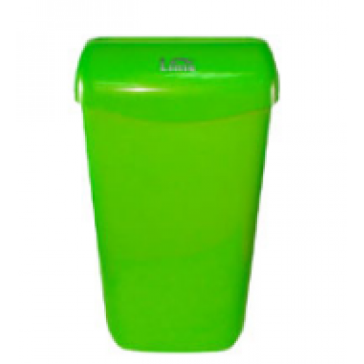 Корзина для мусора напольная/подвесная Lime Prestige зеленая, серая пластик 1 шт 23 л А74201VES