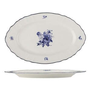 Блюдо овальное PL Blue Flower фарфор 1 шт 25*16 см Китай 81222030