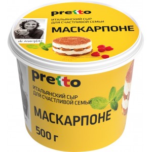 Сыр маскарпоне Pretto 80% 0,5 кг 7963251