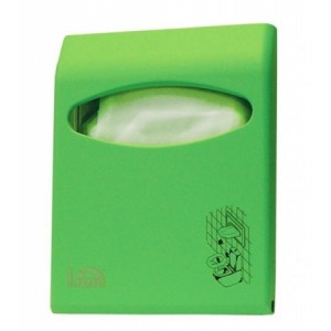 Диспенсер для покрытий на унитаз Lime Color mini зеленый металлик 1 шт Италия 66210VES